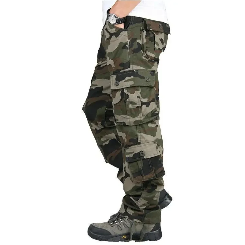 Green camouflage trousers