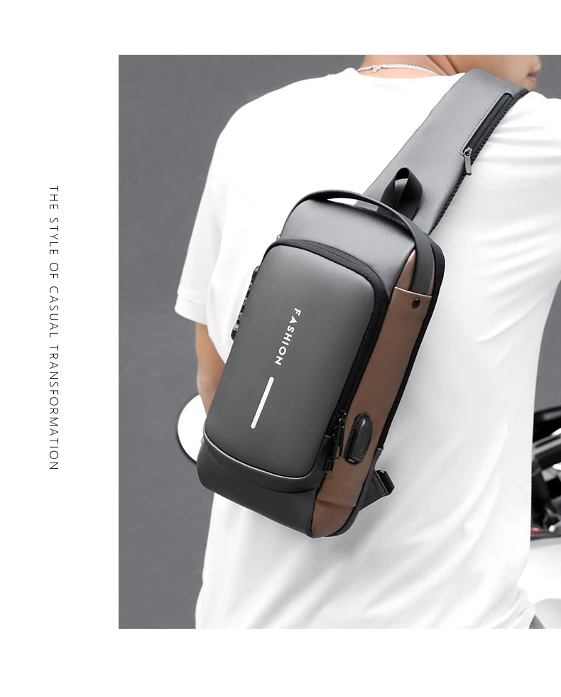 Men's Multifunction Anti-theft USB Shoulder Bag Man Crossbody Cross Body Travel Sling Chest Bags Pack Messenger Pack for Male Men's Multifunction Anti-theft USB Shoulder Bag Man Crossbody Cross Body Travel Sling Chest Bags Pack Messenger Pack for Male
