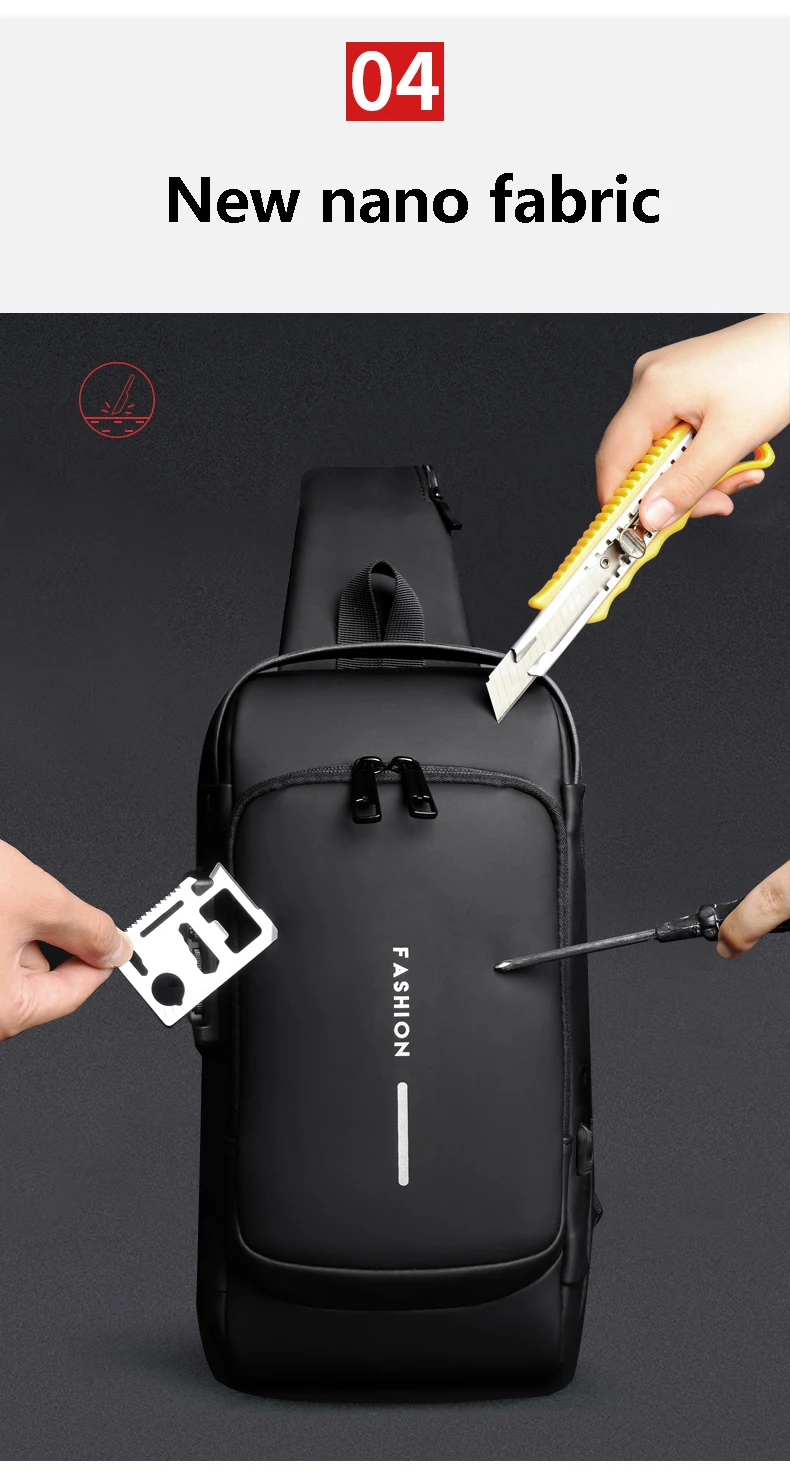 Men's Multifunction Anti-theft USB Shoulder Bag Man Crossbody Cross Body Travel Sling Chest Bags Pack Messenger Pack for Male Men's Multifunction Anti-theft USB Shoulder Bag Man Crossbody Cross Body Travel Sling Chest Bags Pack Messenger Pack for Male