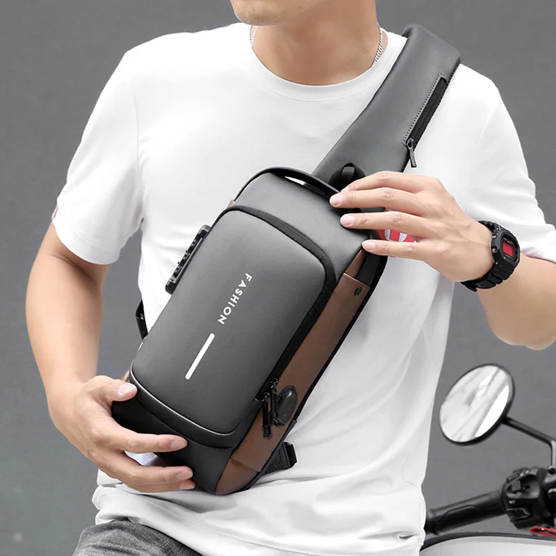 Men's Multifunction Anti-theft USB Shoulder Bag Man Crossbody Cross Body Travel Sling Chest Bags Pack Messenger Pack for Male Men's Multifunction Anti-theft USB Shoulder Bag Man Crossbody Cross Body Travel Sling Chest Bags Pack Messenger Pack for Male