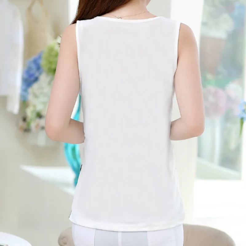 Neploe White Black Blouses for Women Summer Oversized 5xl Chiffon Blouse Elegant Lace Flower Diamonds Ladies Tops Shirts 38943 Neploe White Black Blouses for Women Summer Oversized 5xl Chiffon Blouse Elegant Lace Flower Diamonds Ladies Tops Shirts 38943