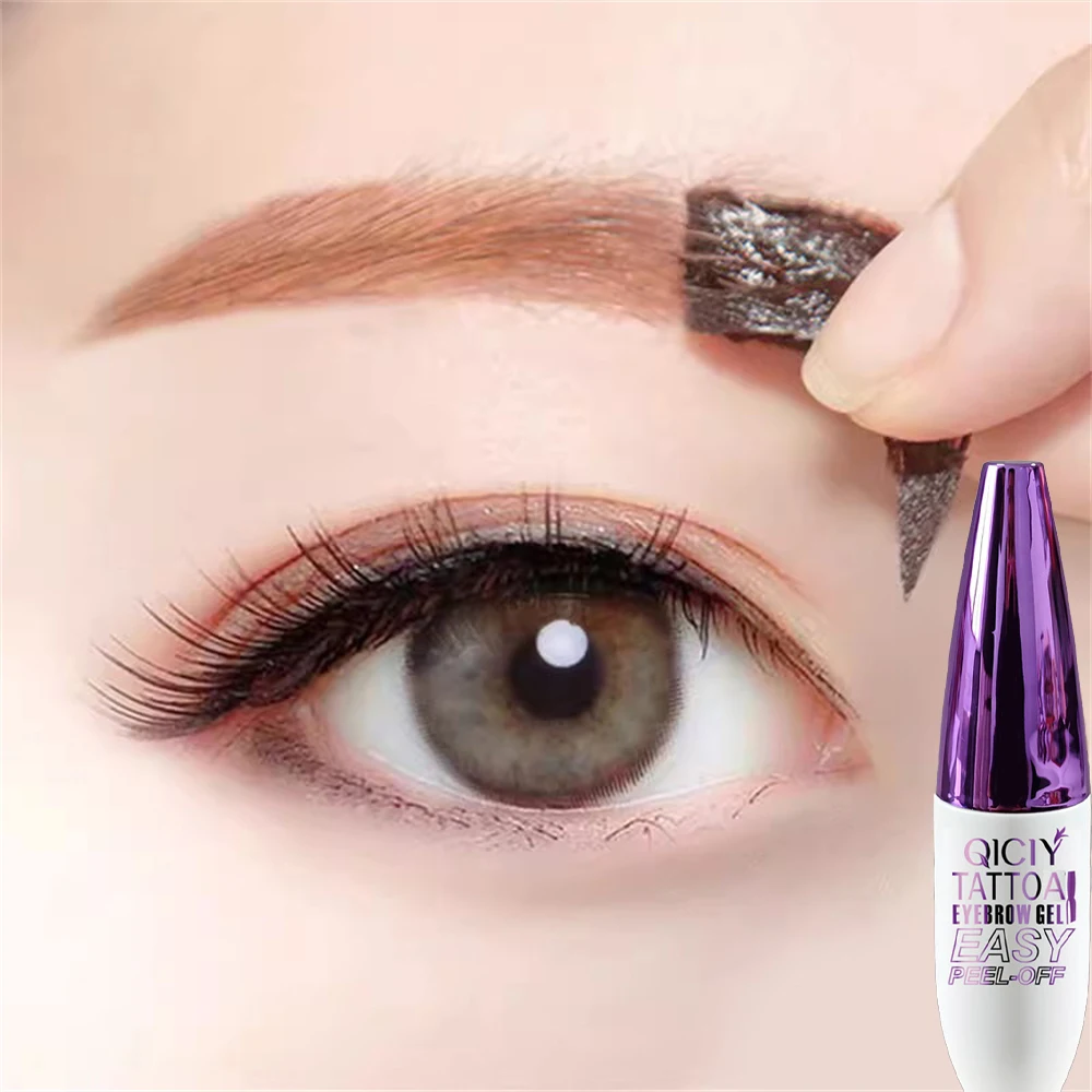 Lasting 3 Days Tattoo Easy Peel Off Eyebrow Gel Cream Types Long-Lasting Smudge-Proof Sweat Resistant  Waterproof Cosmetics