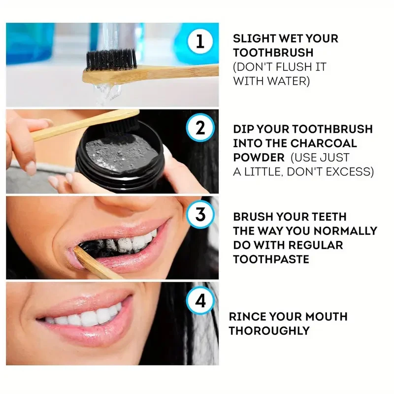 Bamboo Charcoal Tooth Whitening Powder - Natural Whitening and Deep Cleaning for Men and Women, Fresh Breath Daily Toothpaste, 1 Piece Bamboo Charcoal Tooth Whitening Powder - Natural Whitening and Deep Cleaning for Men and Women, Fresh Breath Daily Toothpaste, 1 Piece