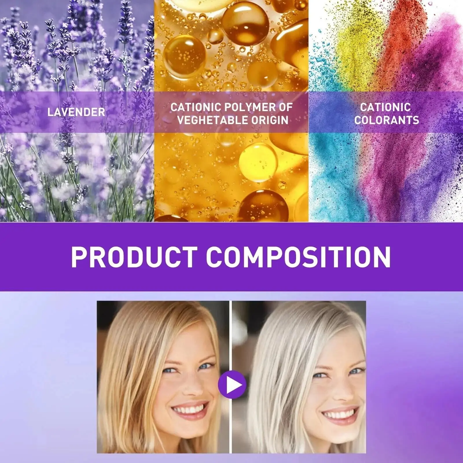 300Ml Color Fixing Purple Shampoo Lock Color Cover Gray Hair Fade Yellow After Bleach Hair Dye Long Lasting Non-irritating Care 300Ml Color Fixing Purple Shampoo Lock Color Cover Gray Hair Fade Yellow After Bleach Hair Dye Long Lasting Non-irritating Care