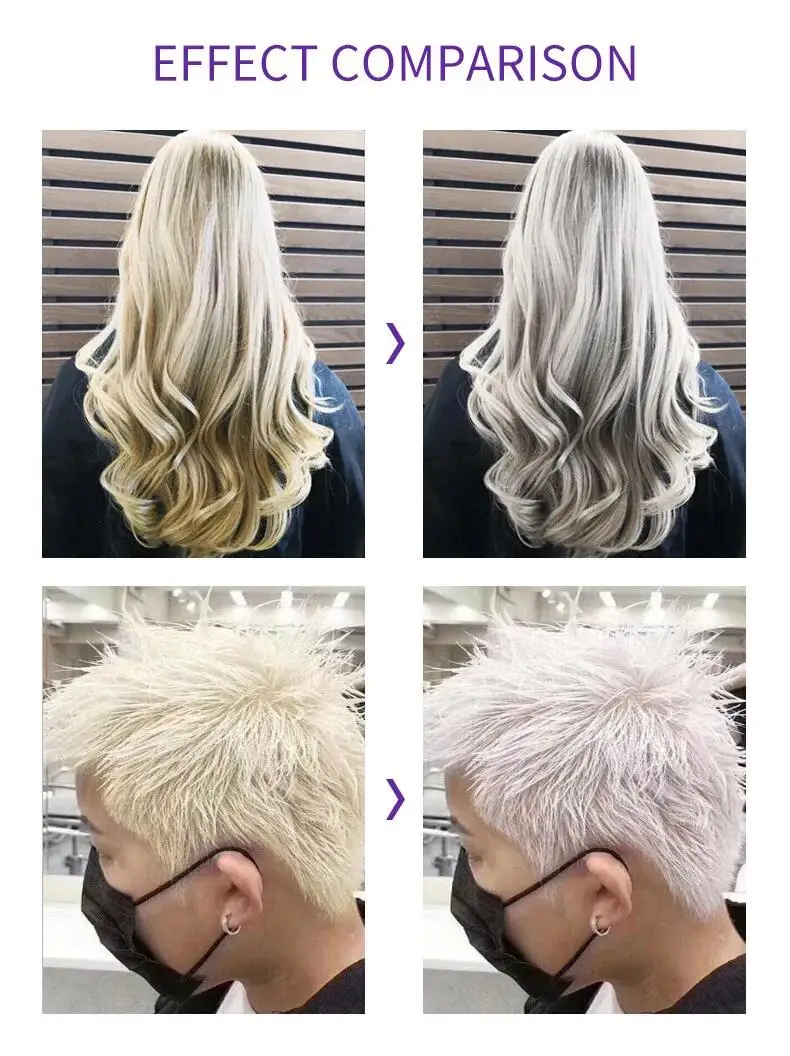 300Ml Color Fixing Purple Shampoo Lock Color Cover Gray Hair Fade Yellow After Bleach Hair Dye Long Lasting Non-irritating Care 300Ml Color Fixing Purple Shampoo Lock Color Cover Gray Hair Fade Yellow After Bleach Hair Dye Long Lasting Non-irritating Care