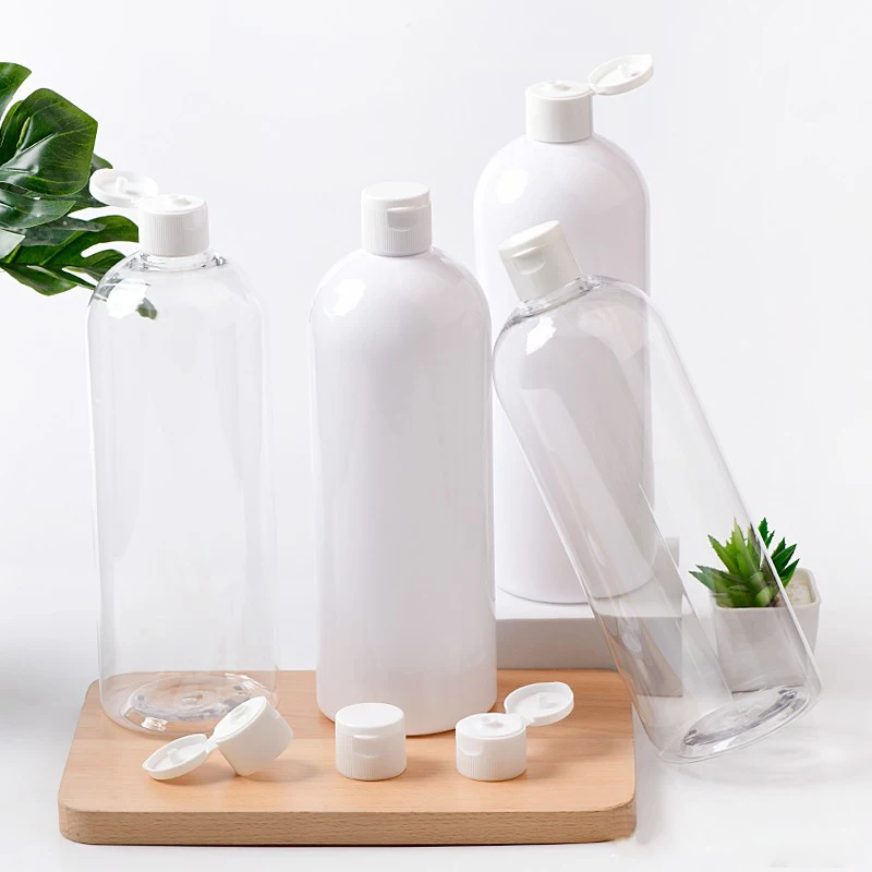 8pcs 1000ml white Black Round Plastic bottle With flip cover Shampoo shower gel packing 1L Transparent PET detergent bottle 8pcs 1000ml white Black Round Plastic bottle With flip cover Shampoo shower gel packing 1L Transparent PET detergent bottle