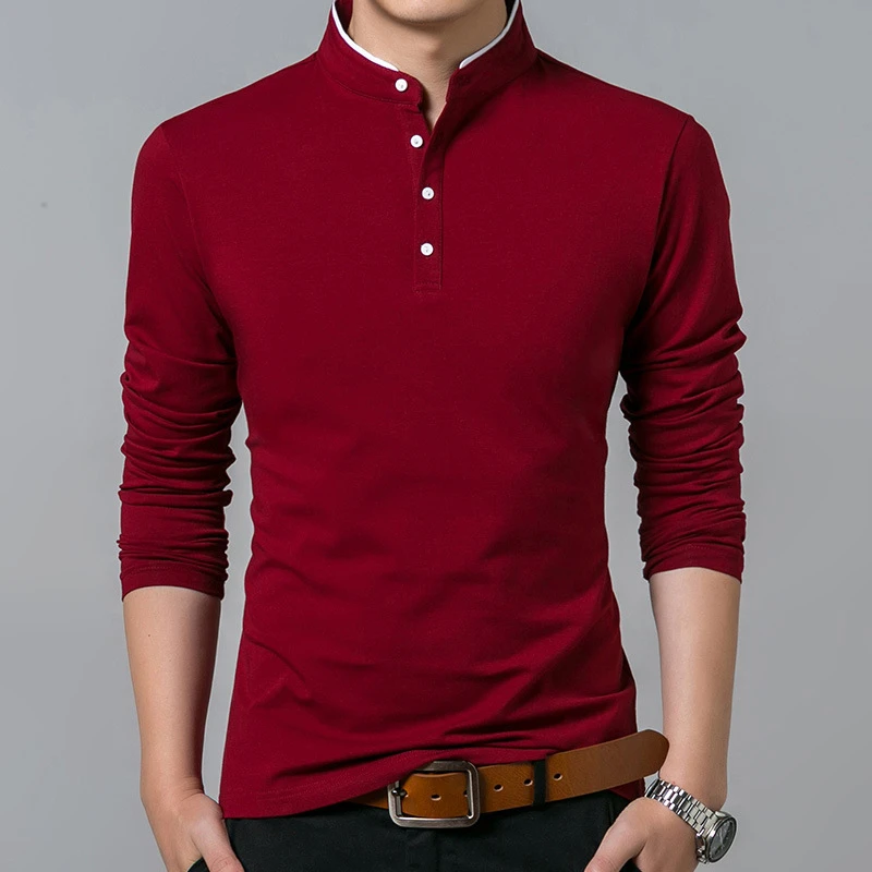 Men's Business Casual Long Sleeve Polo T-shirt Summer Comfortable Breathable Top for Formal Occasions Men's Business Casual Long Sleeve Polo T-shirt Summer Comfortable Breathable Top for Formal Occasions