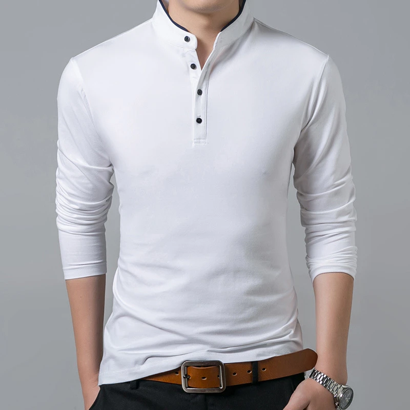 Men's Business Casual Long Sleeve Polo T-shirt Summer Comfortable Breathable Top for Formal Occasions Men's Business Casual Long Sleeve Polo T-shirt Summer Comfortable Breathable Top for Formal Occasions