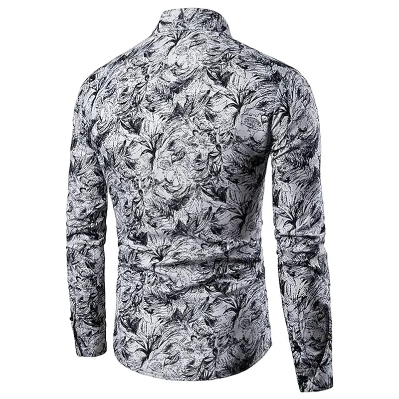 Fashion Pop Prom Party Night Club New Designer Long Sleeve Clothing Slim Button Lapel Men Tops Fashion Pop Prom Party Night Club New Designer Long Sleeve Clothing Slim Button Lapel Men Tops