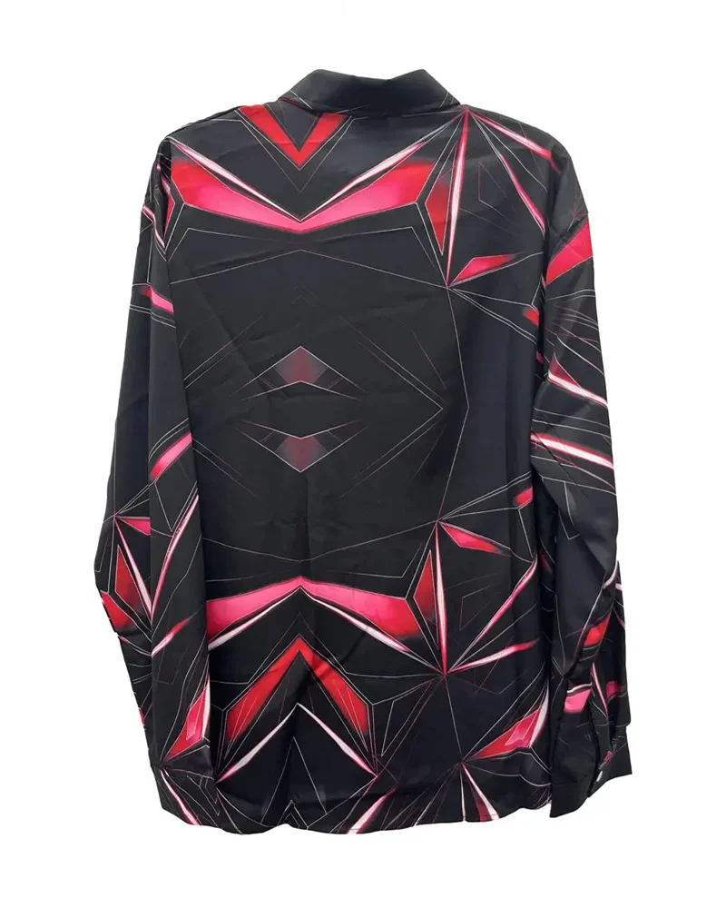 Fashionable Men's Shirts 3D Geometric Print Men's Casual Buttoned Long Sleeve Shirts Men's Spring Summer Autumn Tops Men's 6XL