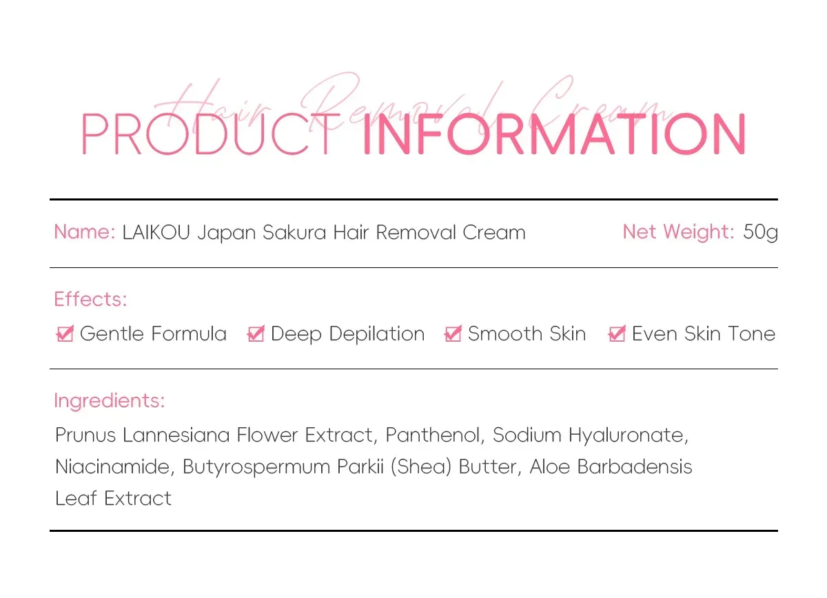 LAIKOU Hair Removal Cream Intimate Areas Epilator Cream Painless Health Hair Remover Growth Inhibitor Men Woman Body Care 50g LAIKOU Hair Removal Cream Intimate Areas Epilator Cream Painless Health Hair Remover Growth Inhibitor Men Woman Body Care 50g