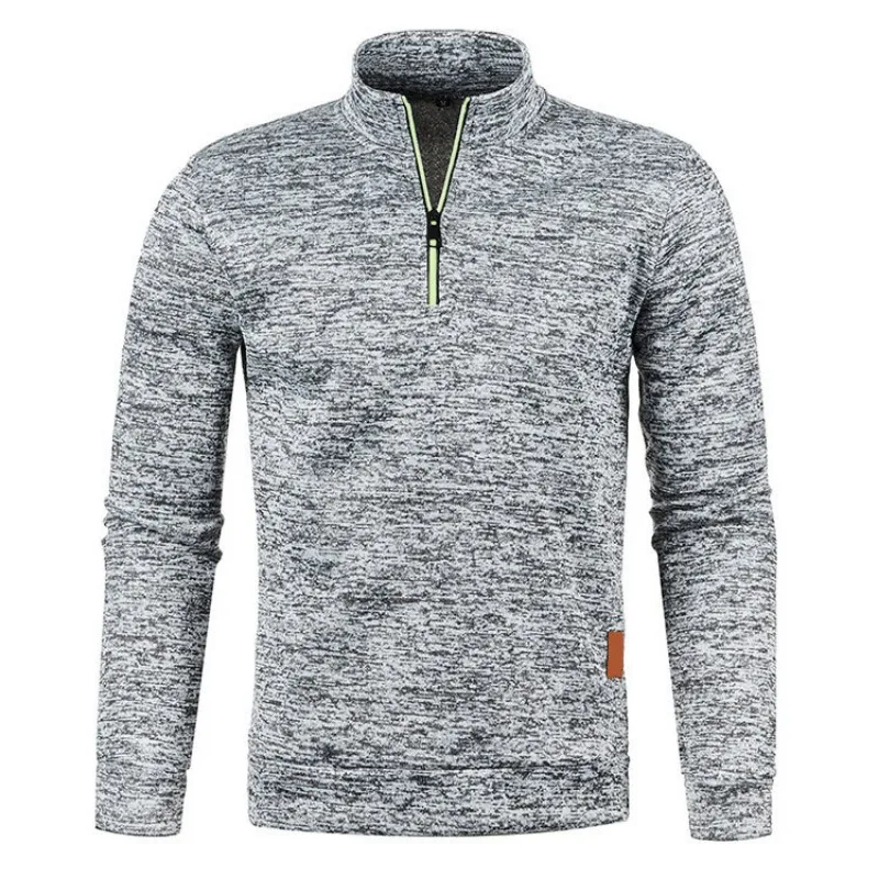 Autumn Men's Half Zipper Sweatshirts Long Sleeve Solid Color Pullover Turtleneck Streetwear Winter Warm Jacket Sport Coats Autumn Men's Half Zipper Sweatshirts Long Sleeve Solid Color Pullover Turtleneck Streetwear Winter Warm Jacket Sport Coats