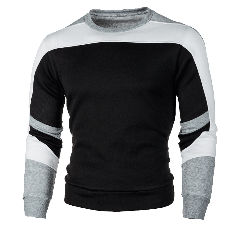 New Men's Casual Crewneck Sweatshirt Color Block Autum Spring Pullover Sweatshirts New Men's Casual Crewneck Sweatshirt Color Block Autum Spring Pullover Sweatshirts