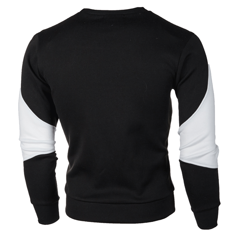 New Men's Casual Crewneck Sweatshirt Color Block Autum Spring Pullover Sweatshirts New Men's Casual Crewneck Sweatshirt Color Block Autum Spring Pullover Sweatshirts