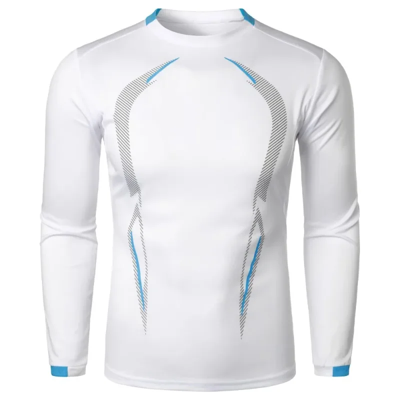 Autumn Men's Long Sleeve Quick Dry T-shirt Lightweight Breathable Streetwear Oversized Sports Fitness Outdoor Men T Shirt