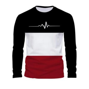 Spring and Autumn original men's casual long-sleeved fashion crewneck loose T-shirt top outdoor comfortable top men's wear