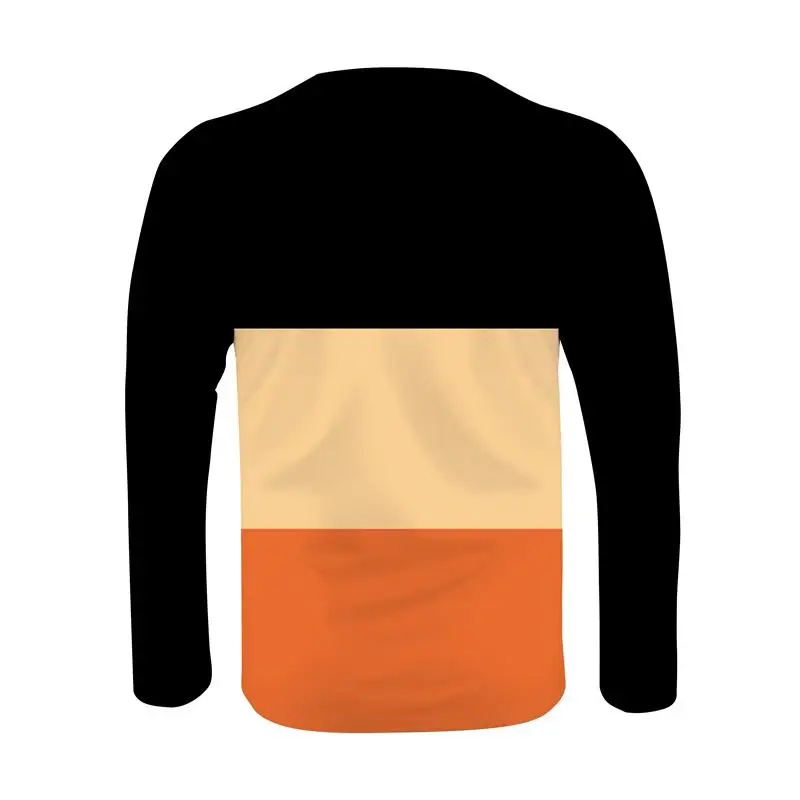 Spring and Autumn original men's casual long-sleeved fashion crewneck loose T-shirt top outdoor comfortable top men's wear