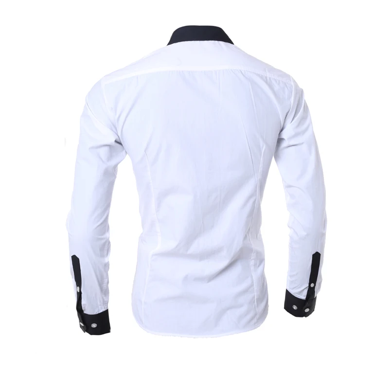 Men Long Sleeve Shirt 2025 Spring Striped Shirts Slim Fit Male Casual Social Patchwork Shirt Turn-down Collar Camisa Masculina Men Long Sleeve Shirt 2025 Spring Striped Shirts Slim Fit Male Casual Social Patchwork Shirt Turn-down Collar Camisa Masculina