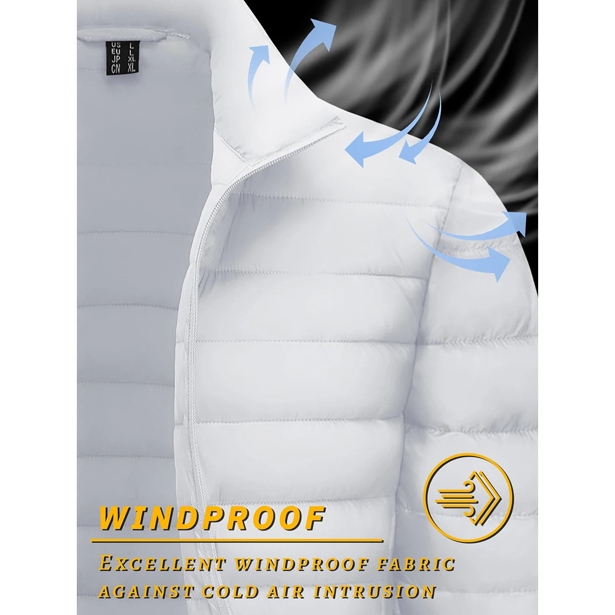 TACVASEN Men's Lightweight Puffer Jacket Stand Collar Full Zip Up Warmth Waterproof Jackets Work Outdoor Windbreaker TACVASEN Men's Lightweight Puffer Jacket Stand Collar Full Zip Up Warmth Waterproof Jackets Work Outdoor Windbreaker