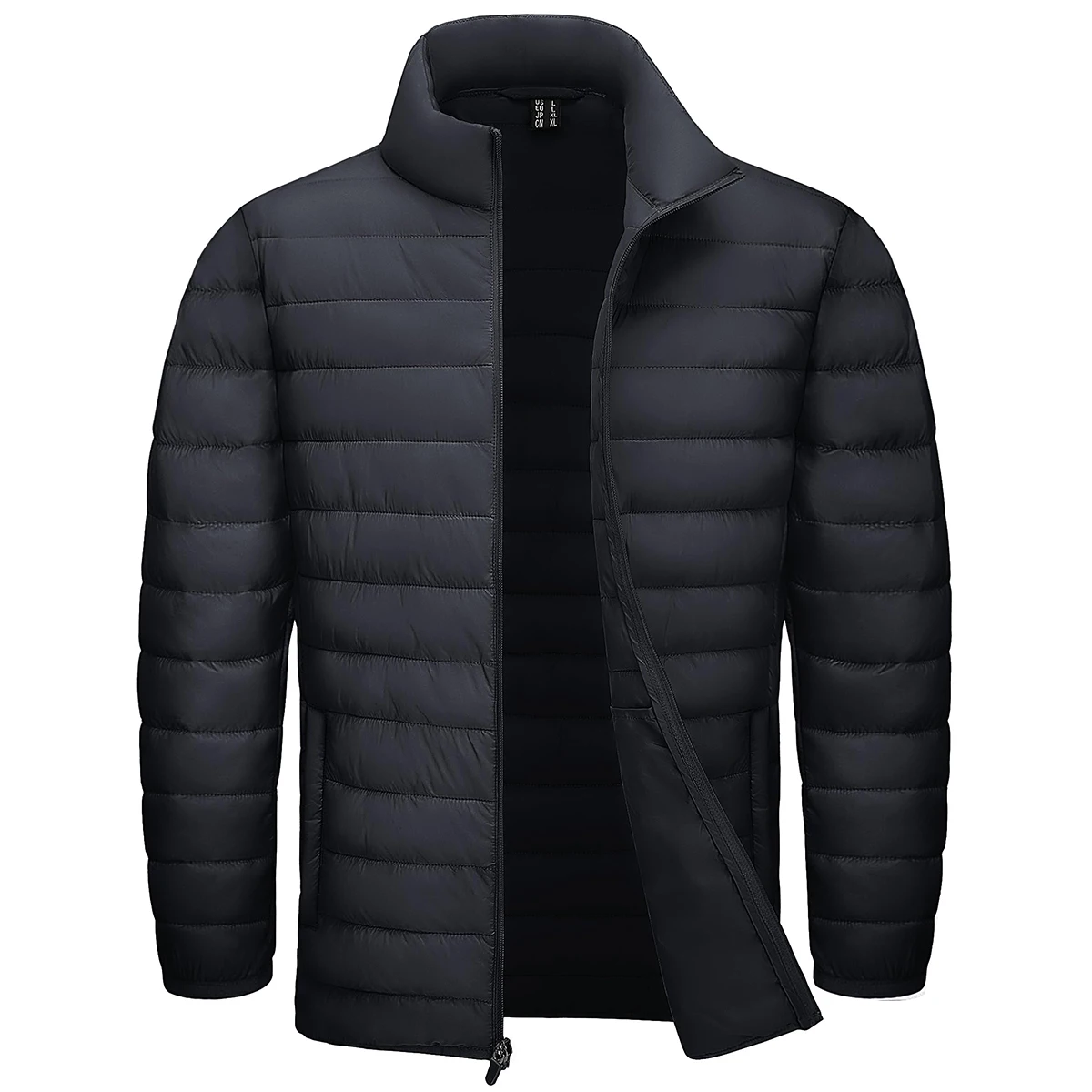TACVASEN Men's Lightweight Puffer Jacket Stand Collar Full Zip Up Warmth Waterproof Jackets Work Outdoor Windbreaker TACVASEN Men's Lightweight Puffer Jacket Stand Collar Full Zip Up Warmth Waterproof Jackets Work Outdoor Windbreaker