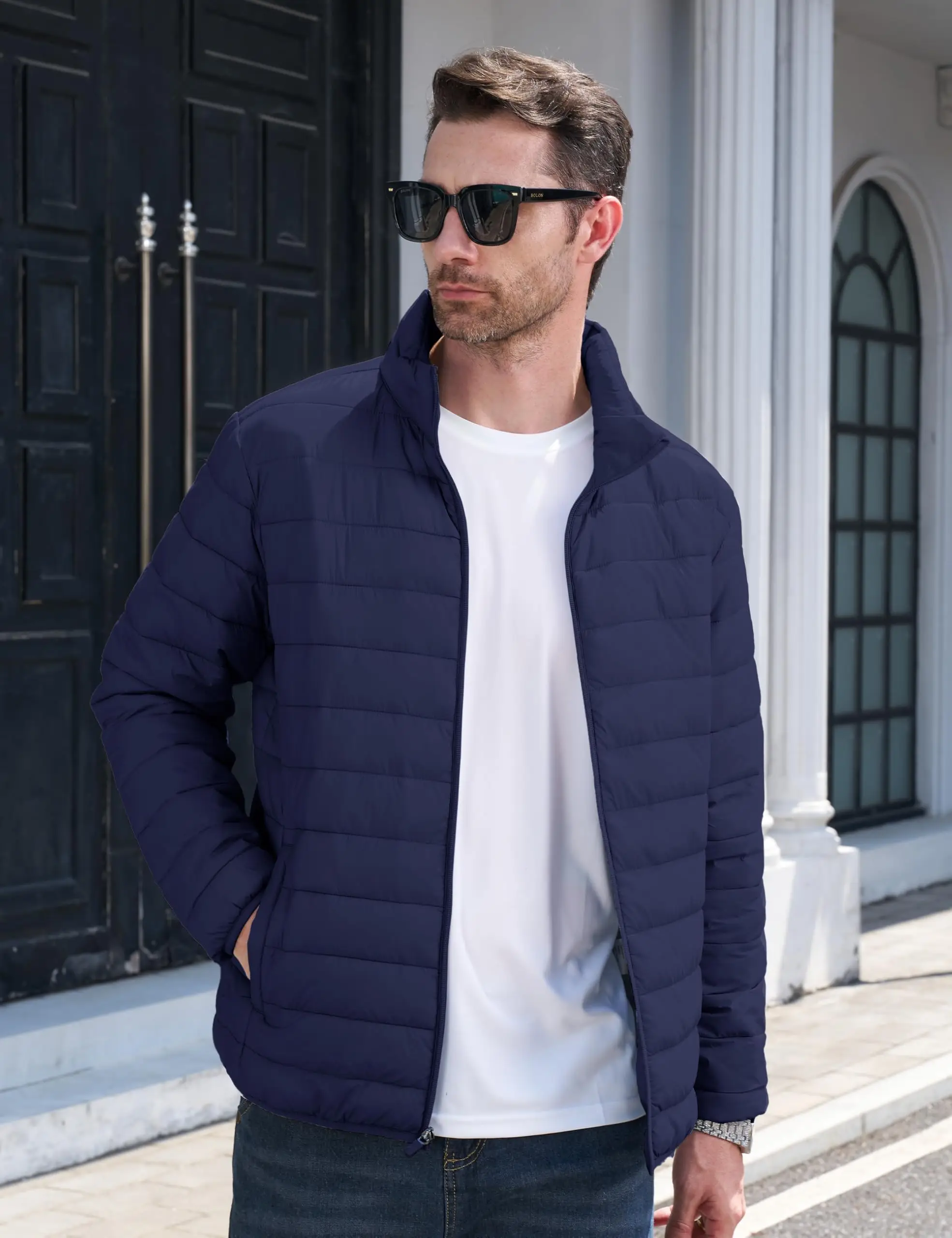 TACVASEN Stand Collar Lightweight Puffer Jackets Mens Quilted Jacket Water Resistant Ripstop Down Insulated Windbreaker Coats TACVASEN Stand Collar Lightweight Puffer Jackets Mens Quilted Jacket Water Resistant Ripstop Down Insulated Windbreaker Coats