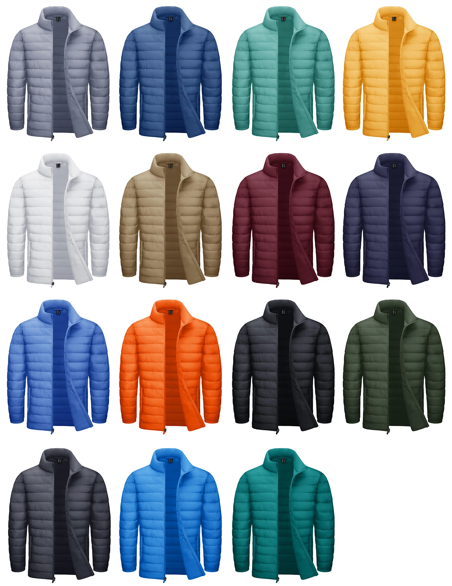 TACVASEN Stand Collar Lightweight Puffer Jackets Mens Quilted Jacket Water Resistant Ripstop Down Insulated Windbreaker Coats TACVASEN Stand Collar Lightweight Puffer Jackets Mens Quilted Jacket Water Resistant Ripstop Down Insulated Windbreaker Coats