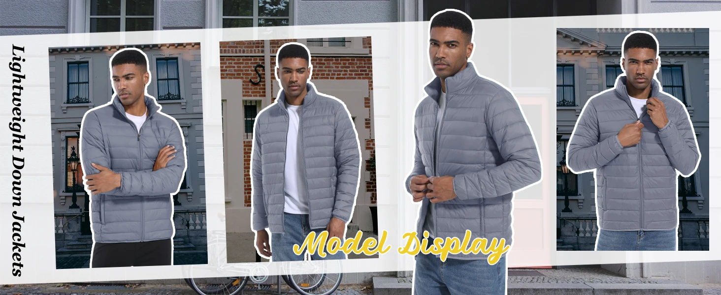 TACVASEN Stand Collar Lightweight Puffer Jackets Mens Quilted Jacket Water Resistant Ripstop Down Insulated Windbreaker Coats TACVASEN Stand Collar Lightweight Puffer Jackets Mens Quilted Jacket Water Resistant Ripstop Down Insulated Windbreaker Coats