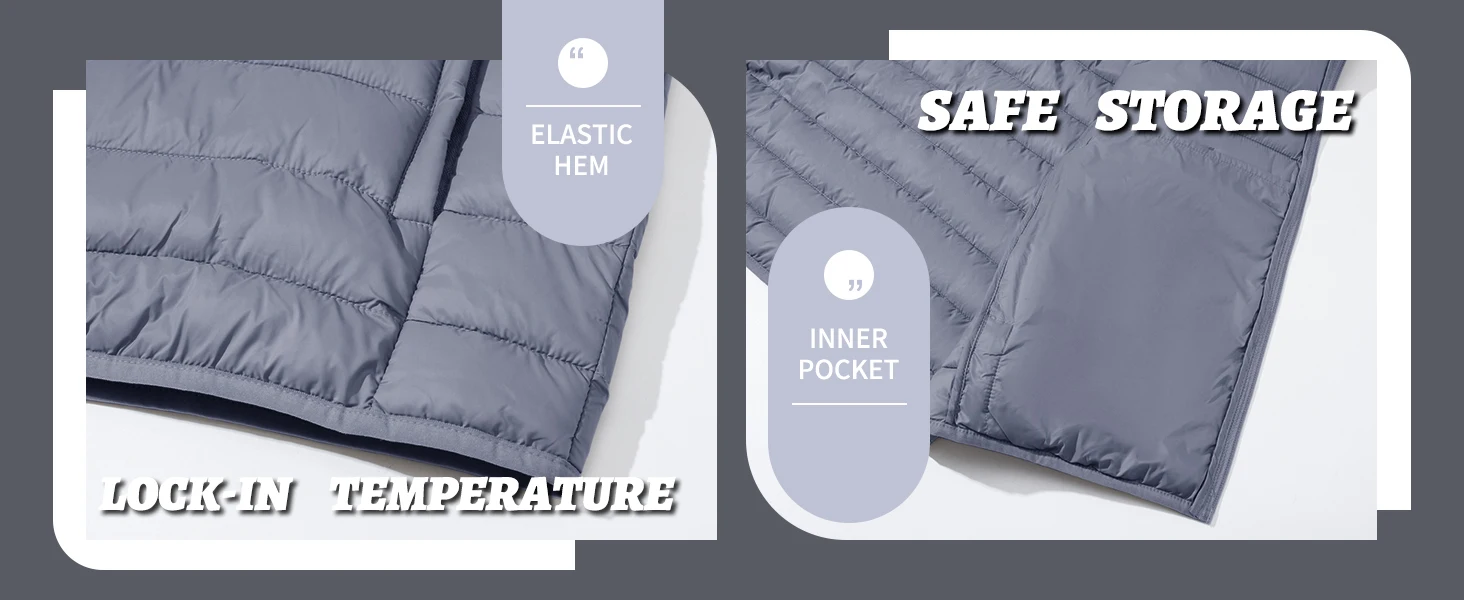 TACVASEN Stand Collar Lightweight Puffer Jackets Mens Quilted Jacket Water Resistant Ripstop Down Insulated Windbreaker Coats TACVASEN Stand Collar Lightweight Puffer Jackets Mens Quilted Jacket Water Resistant Ripstop Down Insulated Windbreaker Coats