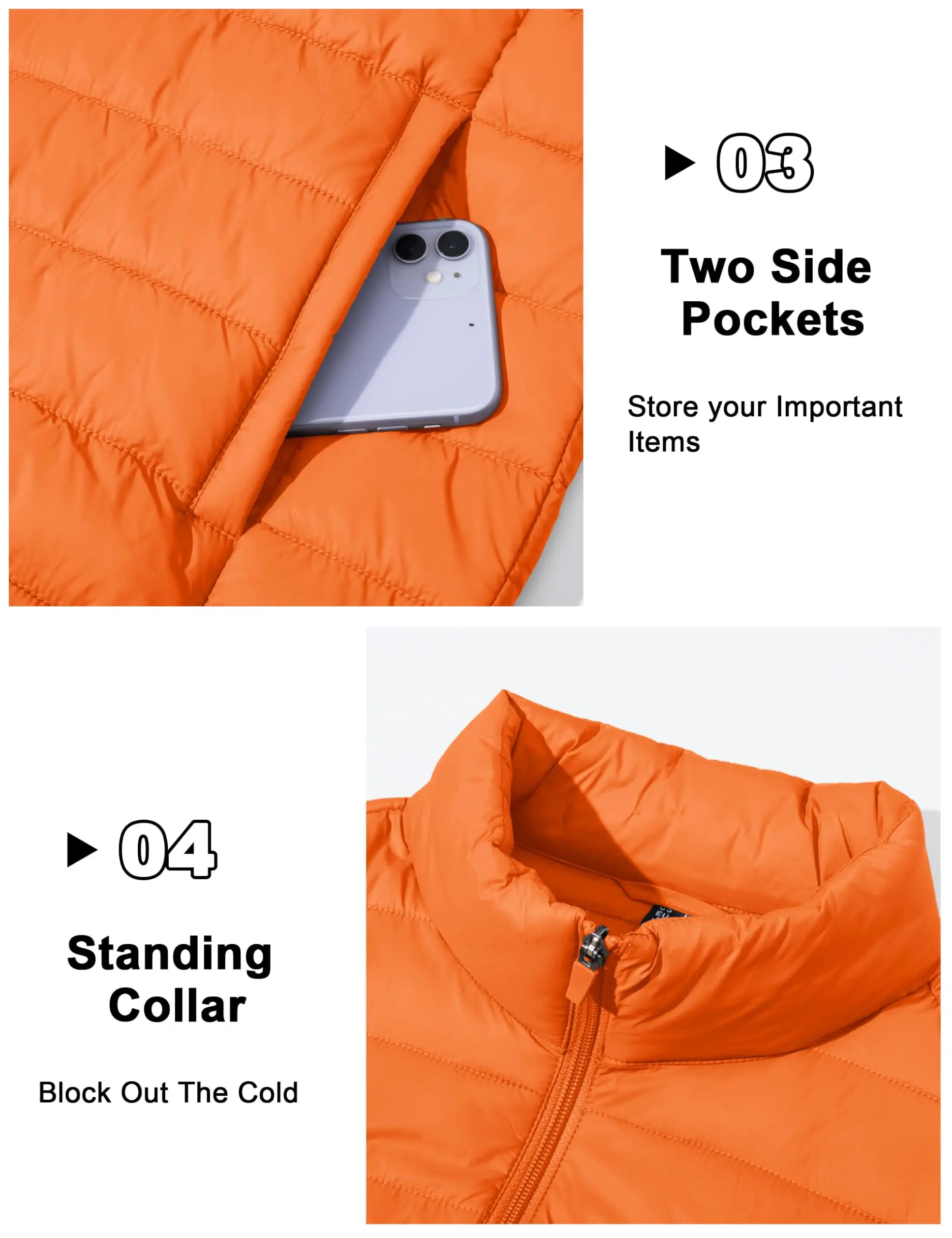 TACVASEN Stand Collar Lightweight Puffer Jackets Mens Quilted Jacket Water Resistant Ripstop Down Insulated Windbreaker Coats TACVASEN Stand Collar Lightweight Puffer Jackets Mens Quilted Jacket Water Resistant Ripstop Down Insulated Windbreaker Coats