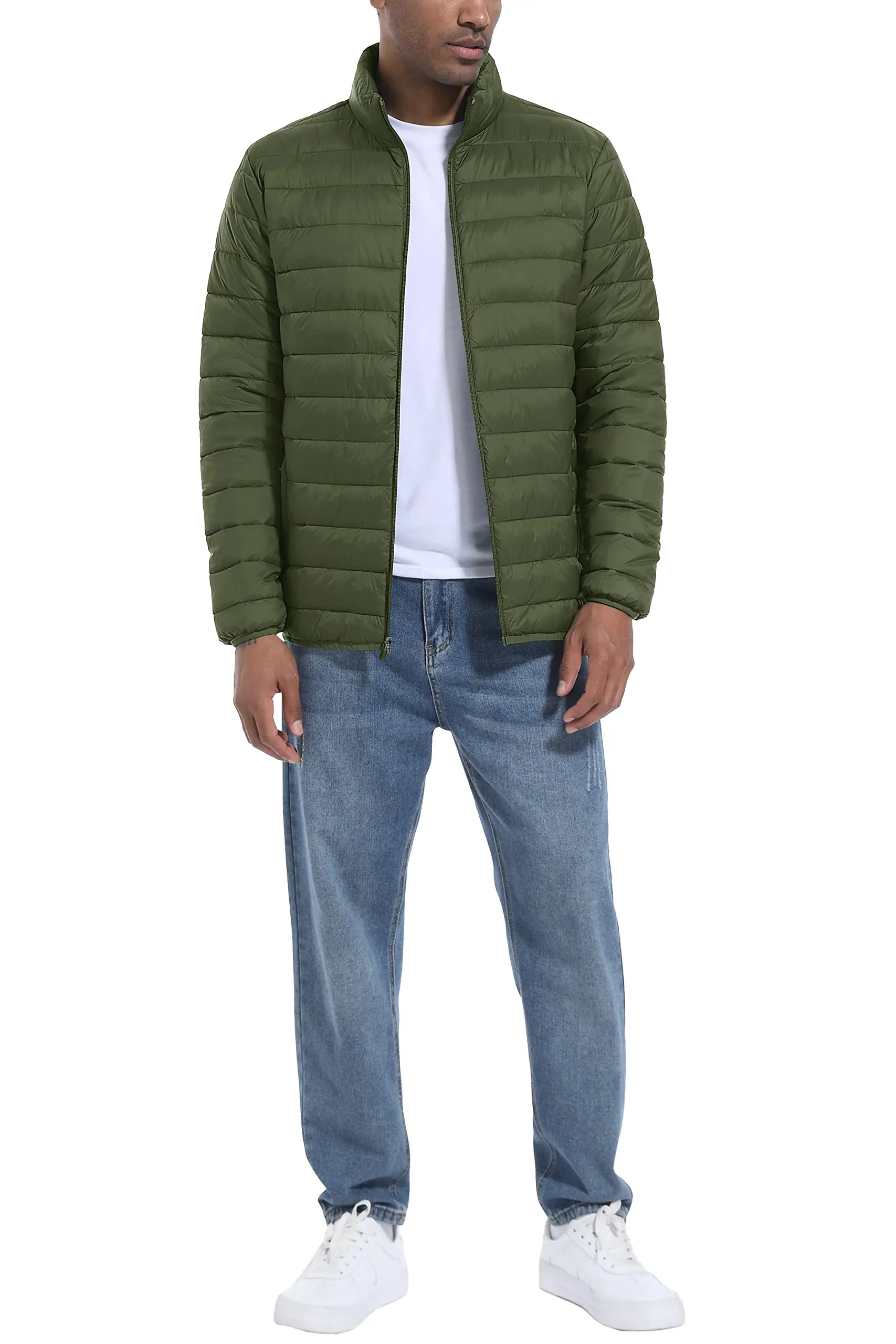 TACVASEN Stand Collar Lightweight Puffer Jackets Mens Quilted Jacket Water Resistant Ripstop Down Insulated Windbreaker Coats TACVASEN Stand Collar Lightweight Puffer Jackets Mens Quilted Jacket Water Resistant Ripstop Down Insulated Windbreaker Coats