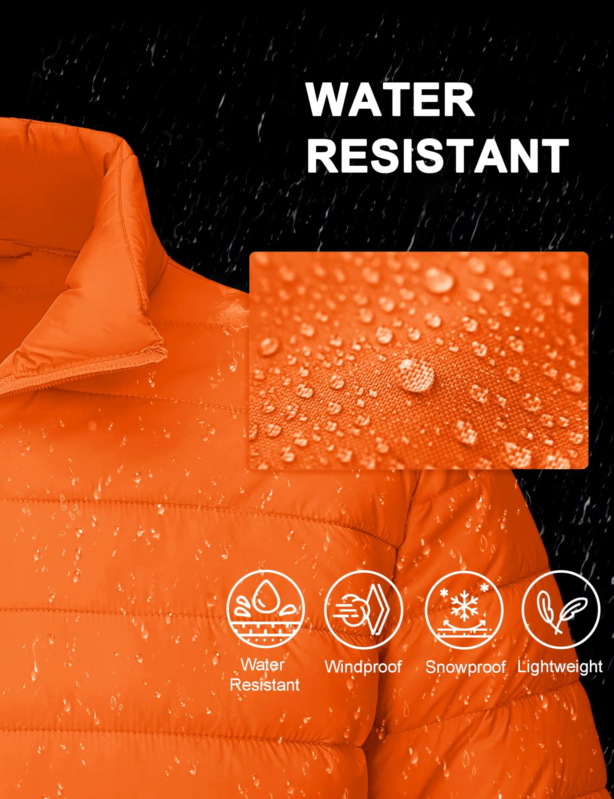 TACVASEN Stand Collar Lightweight Puffer Jackets Mens Quilted Jacket Water Resistant Ripstop Down Insulated Windbreaker Coats TACVASEN Stand Collar Lightweight Puffer Jackets Mens Quilted Jacket Water Resistant Ripstop Down Insulated Windbreaker Coats