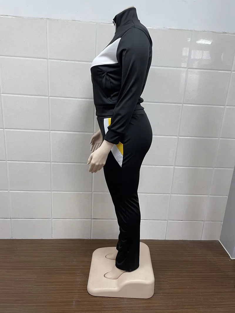 Plus Size Women Clothing Tracksuit Two Piece Set 5XL Sweatsuit Coat and Sweatpants Sport New Jogging Suit Wholesale Dropshipping
