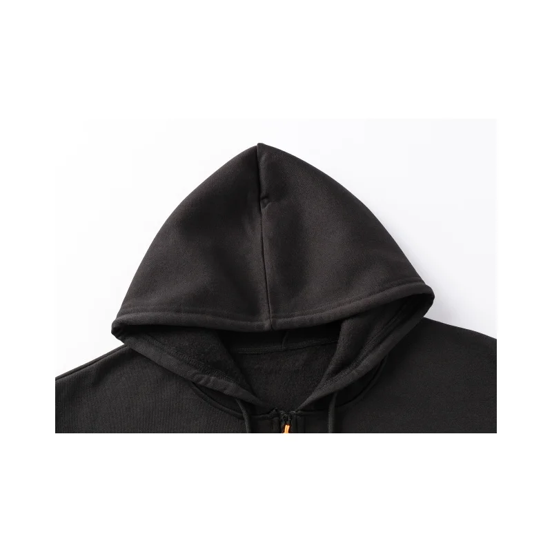 Casual Fashion Black Gray Zip Hip Hop Sportswear Sweatshirt Men/Women Publishing House Men's Hoodie promo streetwear promo