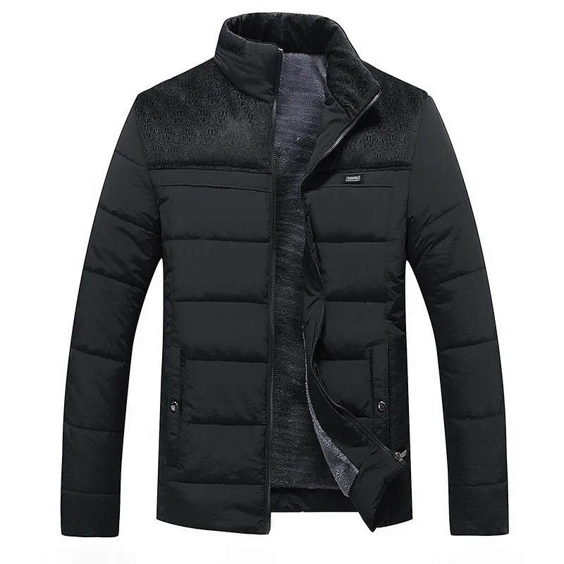 Men's Winter Jacket New Fashion Hooded Winter Coat Men's Thick Warm  Windproof Gift For Father Husband Parka Large Size