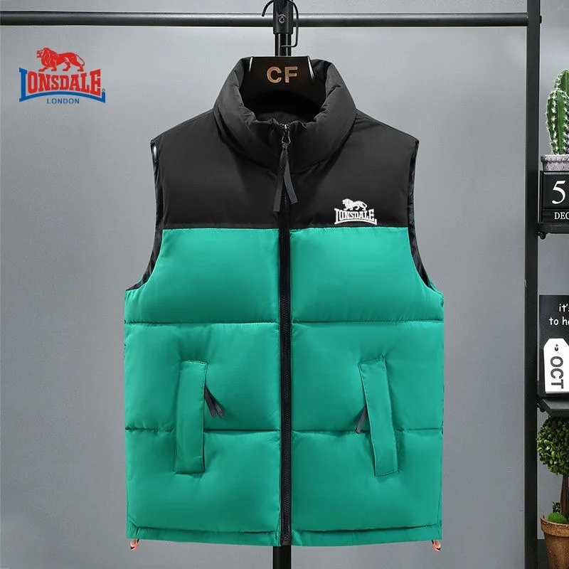 Men's Embroidered Warm Vest Vest for Autumn and Winter, New Luxurious and Fashionable Casual Outdoor Windproof Sleeveless Jacket