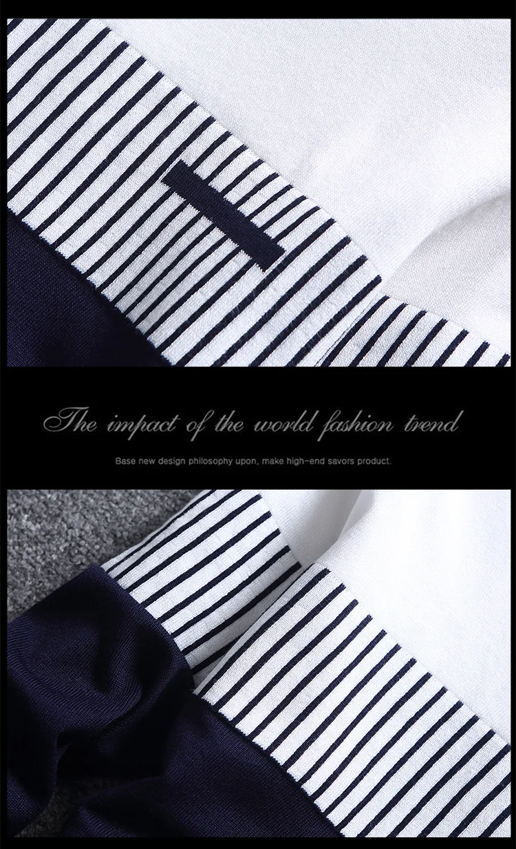 2023 New Men's Autumn Winter Pullover Wool Slim Fit Striped Knitted Sweaters Mens Brand Clothing Casual pull homme hombre