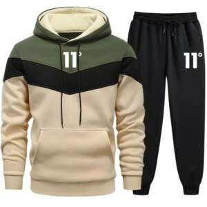 Daily Men Tracksuit Fashion Hot Sale Hoodie Tricolor Sweatshirt and Sweatpants Sportswear Man Suit Comfort Casual Sports Quality