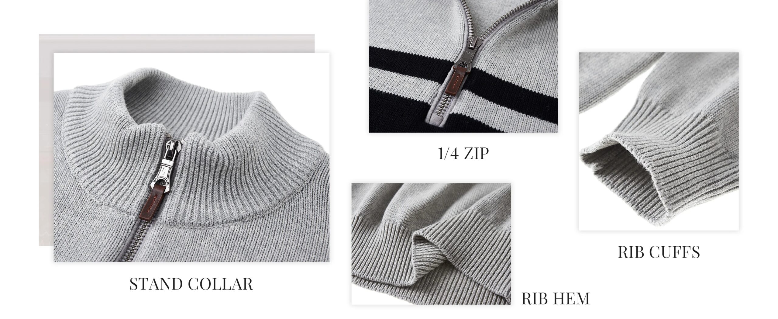 TACVASEN Striped Pullover Men's Sweaters Quarter Zipper Stand Collar Long Sleeve Autumn Winter Working Casual Male Sweater Tops TACVASEN Striped Pullover Men's Sweaters Quarter Zipper Stand Collar Long Sleeve Autumn Winter Working Casual Male Sweater Tops