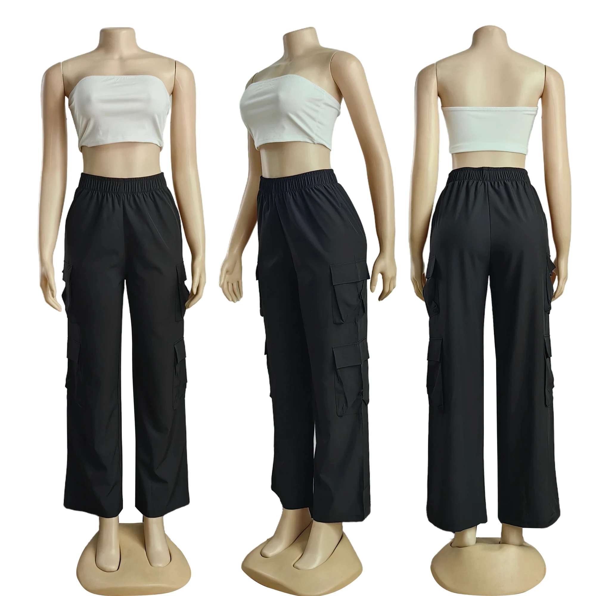 New Straight Cargo Pants Women High Waist Baggy Trousers Casual Wide Leg Slim Vintage Y2K Streetwear Pocket Fashion Casual Pants New Straight Cargo Pants Women High Waist Baggy Trousers Casual Wide Leg Slim Vintage Y2K Streetwear Pocket Fashion Casual Pants