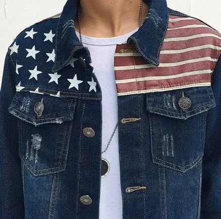 Male Jean Coats Ripped Men's Denim Jacket Casual Slim with Hole Vintage Short Autumn Fast Delvery Original Y2k Low Price Korea G Male Jean Coats Ripped Men's Denim Jacket Casual Slim with Hole Vintage Short Autumn Fast Delvery Original Y2k Low Price Korea G