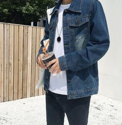 Male Jean Coats Ripped Men's Denim Jacket Casual Slim with Hole Vintage Short Autumn Fast Delvery Original Y2k Low Price Korea G Male Jean Coats Ripped Men's Denim Jacket Casual Slim with Hole Vintage Short Autumn Fast Delvery Original Y2k Low Price Korea G