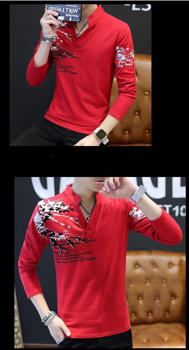 Stand Collar Man Pullovers Tight Bulk Spring Tops Sweatshirts Elasticity Designer Casual Social Quotes Slim Fit T Shirt for Men Stand Collar Man Pullovers Tight Bulk Spring Tops Sweatshirts Elasticity Designer Casual Social Quotes Slim Fit T Shirt for Men