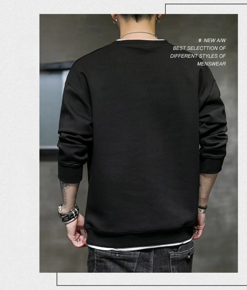 Spring and Autumn Casual Long Sleeved Mens T Shirts Harajuku Tops Streetwear Loose and Comfortable T-Shirts Men Clothing Spring and Autumn Casual Long Sleeved Mens T Shirts Harajuku Tops Streetwear Loose and Comfortable T-Shirts Men Clothing