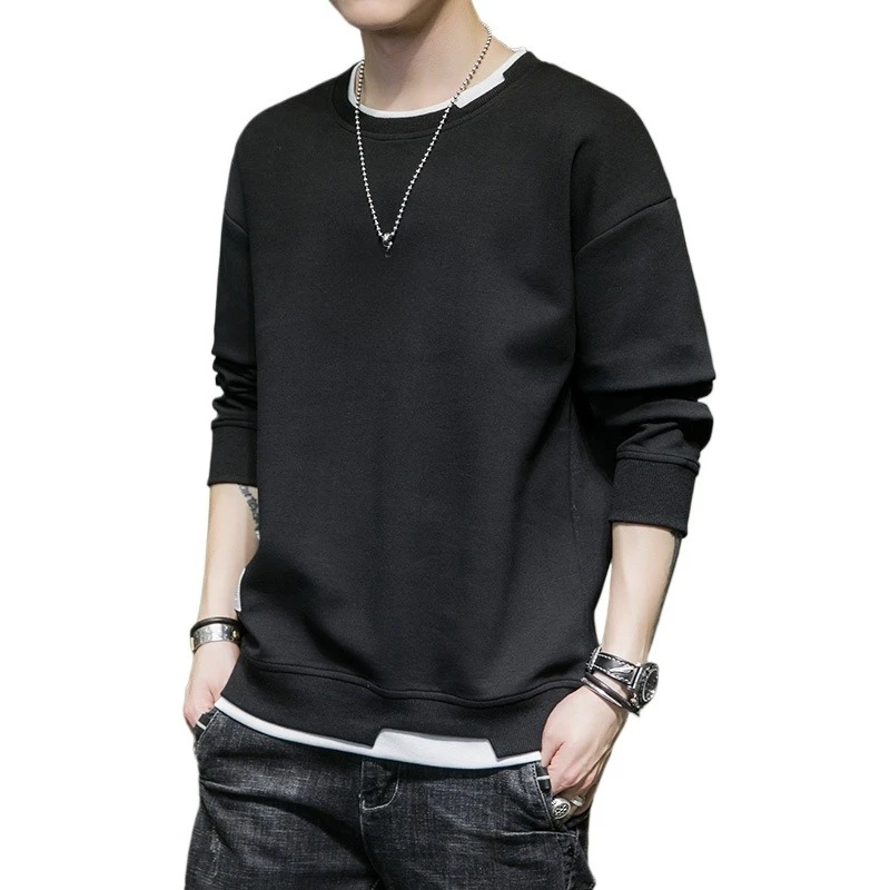 Spring and Autumn Casual Long Sleeved Mens T Shirts Harajuku Tops Streetwear Loose and Comfortable T-Shirts Men Clothing Spring and Autumn Casual Long Sleeved Mens T Shirts Harajuku Tops Streetwear Loose and Comfortable T-Shirts Men Clothing
