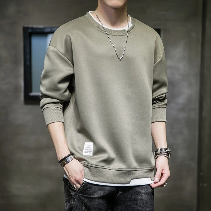 Spring and Autumn Casual Long Sleeved Mens T Shirts Harajuku Tops Streetwear Loose and Comfortable T-Shirts Men Clothing Spring and Autumn Casual Long Sleeved Mens T Shirts Harajuku Tops Streetwear Loose and Comfortable T-Shirts Men Clothing