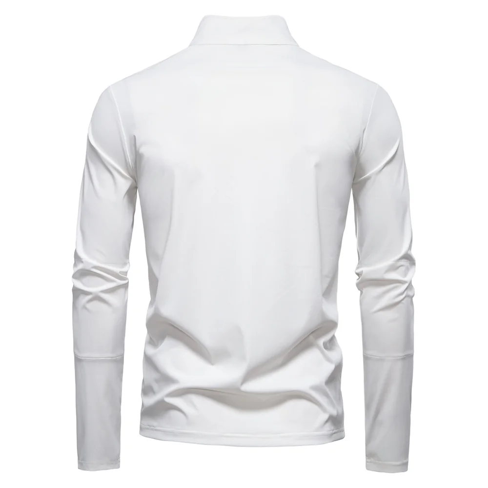 AIOPESON 2025 Men's Spring Lightweight Breathable UV Protection Sun Shirt for Outdoor Activities Male T Shirt