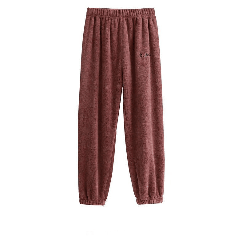 ITOOLIN Women Cashmere Pajama Sets Autumn Winter Woolen Pullovers And Pants 2 pieces Sets For Women Underwear Thermal Sets 2023